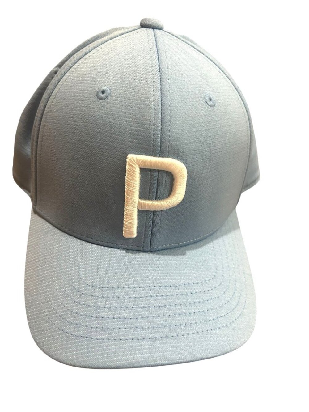 NWT Puma Zen Blue Snapback Golf Hat With Embroidered "P" Logo Adjustable Strap T